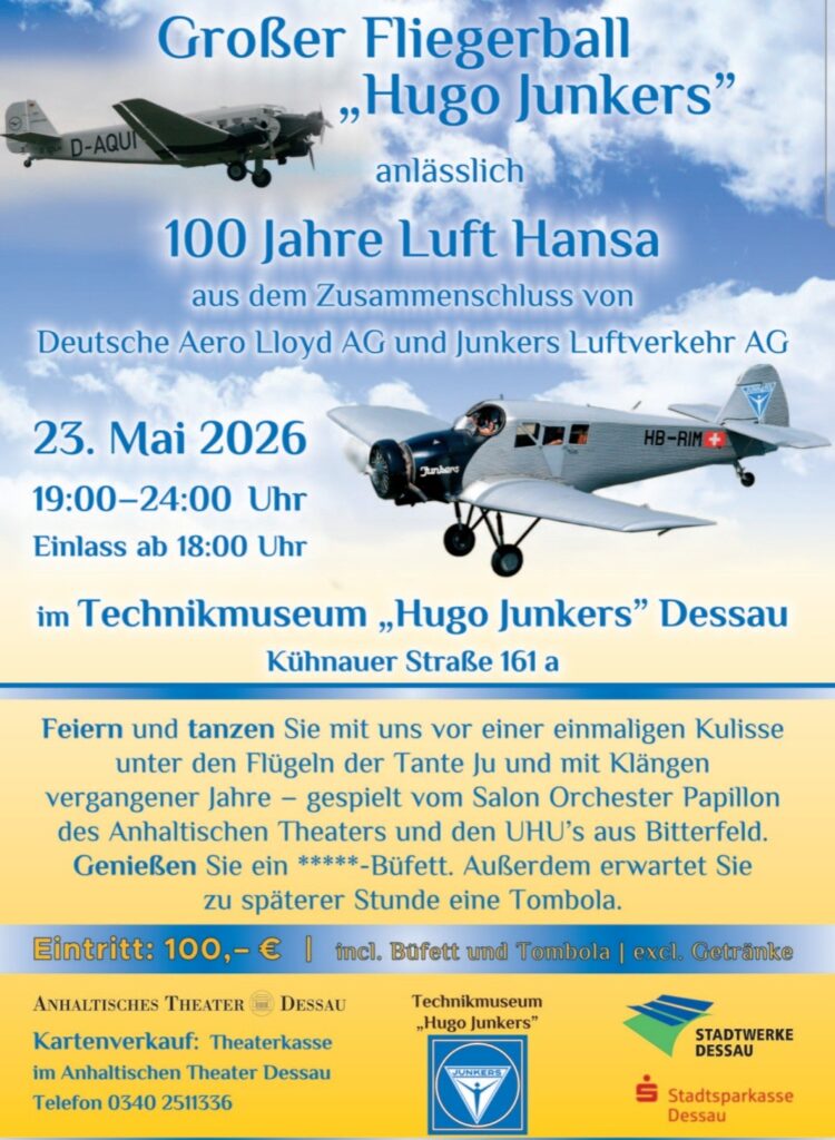 Plakat zum Fliegerball